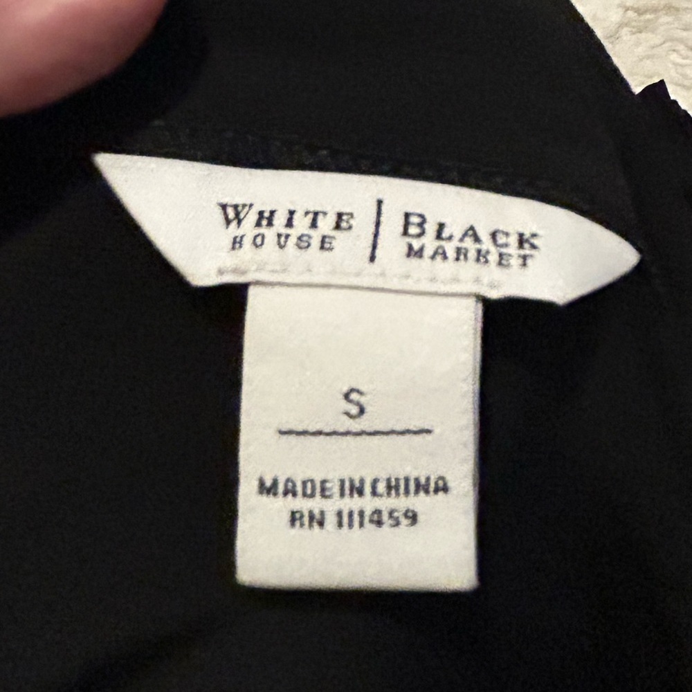 50%OFFW❤️ White House Black Market Ruffled Layered Party Event Black Dress S EUC - Picture 4 of 8